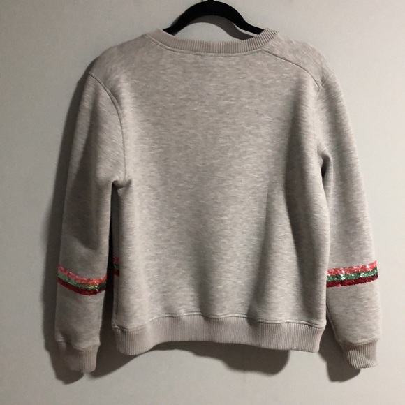 Maje Talia Butterfly Embellished Gray Sweatshirt - Picture 10 of 10